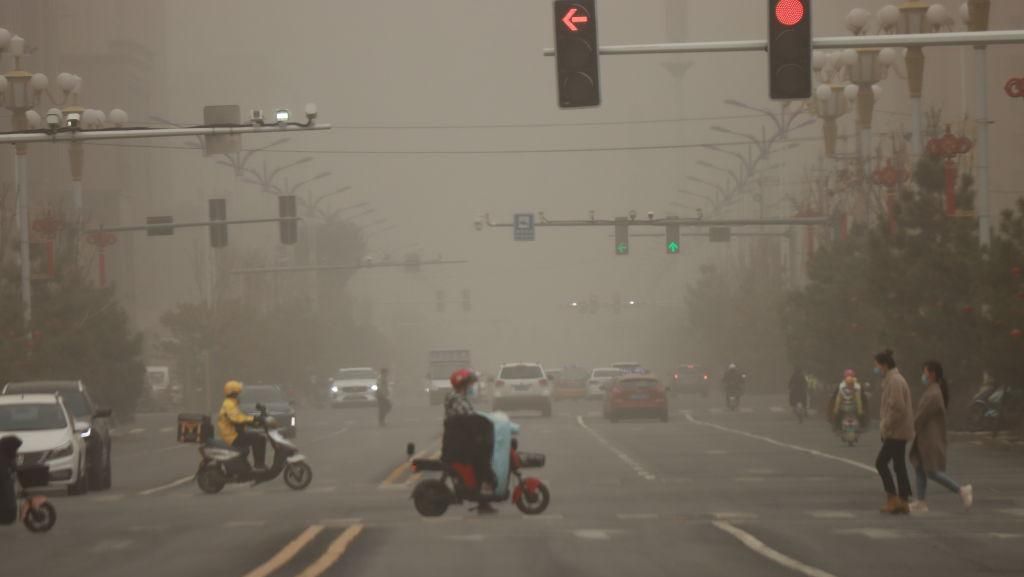 Badai Pasir Terjang Kota Zhangye China