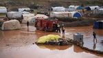 Banjir Landa Kamp Pengungsi Suriah, Ribuan Warga Merana