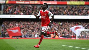 Saka Gacor, Gol & Assist Sudah Tembus Dua Digit