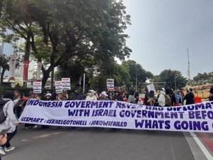 Massa Alumni 212 Demo Tolak Timnas Israel Main di Indonesia