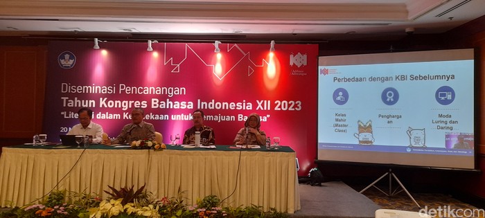 Diseminasi Pencanangan Tahun Kongres Bahasa Indonesia 2023 (Nograhany WK/detikcom)