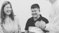 Momen Felicya Angelista menyambut kedatangan Lee Je Hoon. Foto: instagram