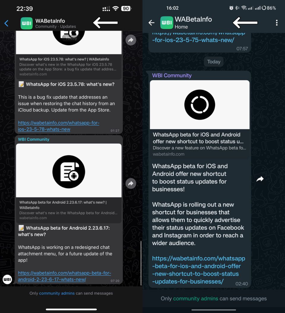 Fitu whatsapp komunitas