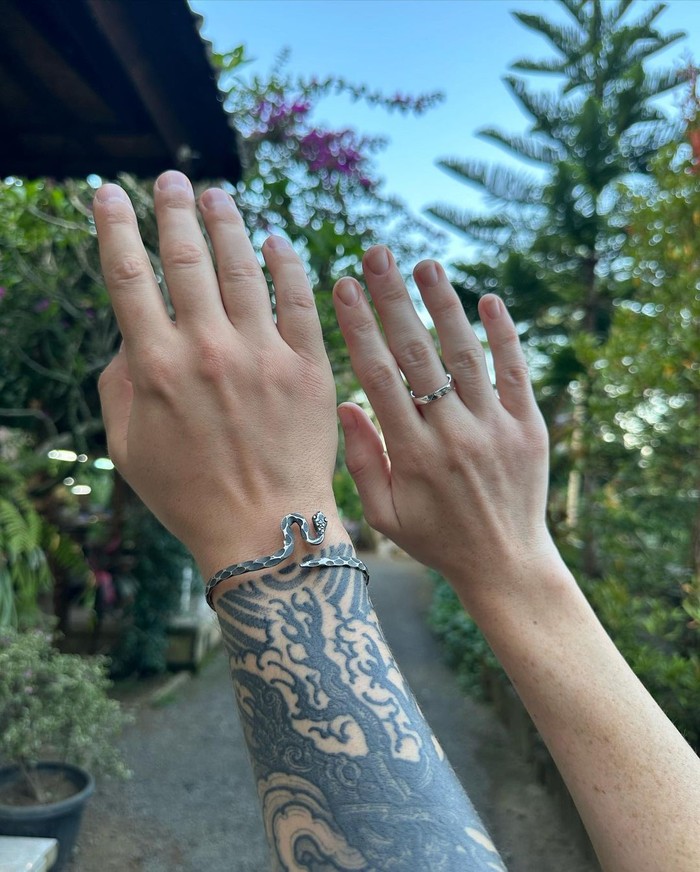 Jay Weinberg Honeymoon di Bali Drummer Slipknot, Jay Weinberg, honeymoon di Bali.