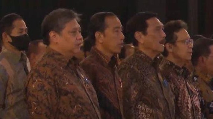 Jokowi hadiri PPKM Award (YouTube Kementerian Kesehatan)