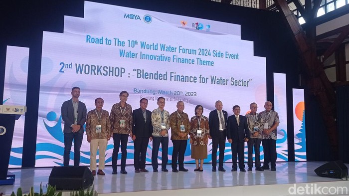 Kementerian Pekerjaan Umum dan Perumahan Rakyat (Kementerian PUPR), meracik formula dalam pembangunan infrastruktur pemenuhan kebutuhan air melalui Blended Finance for Water Sector di Bandung, Senin (20/3/2023).
