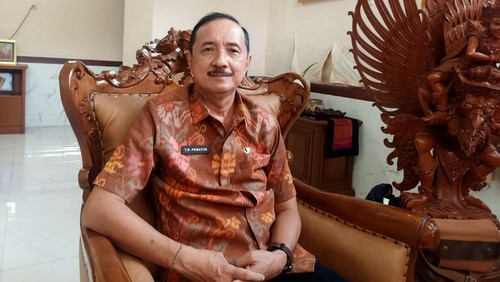 Kepala Dinas Pariwisata Bali Tjok Bagus Pemayun di Dinas Pariwisata Bali, Senin (20/3/2023).