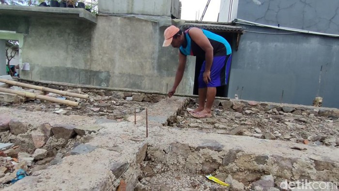 Kondisi bangunan rumah bantuan korban gempa di Cianjur