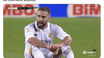 Barcelona benar-benar digdaya melawan Madrid. Foto: Twitter