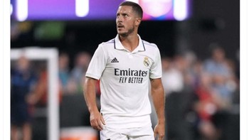 Beralih ke bahasan lain, Eden Hazard makin terpuruk dan sejak gabung di Real Madrid, sudah 11 kali dia tidak tampil di El Clasico. Foto: Twitter