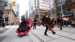 Meriahnya Parade St Patrick Day di Toronto