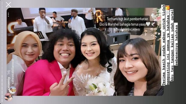 Pemberkatan Marshel Widianto dan Cesen Eks JKT48