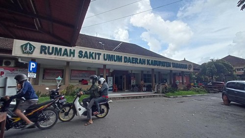 Pemandangan RSUD Tabanan pada Senin (20/3/2023) sore.