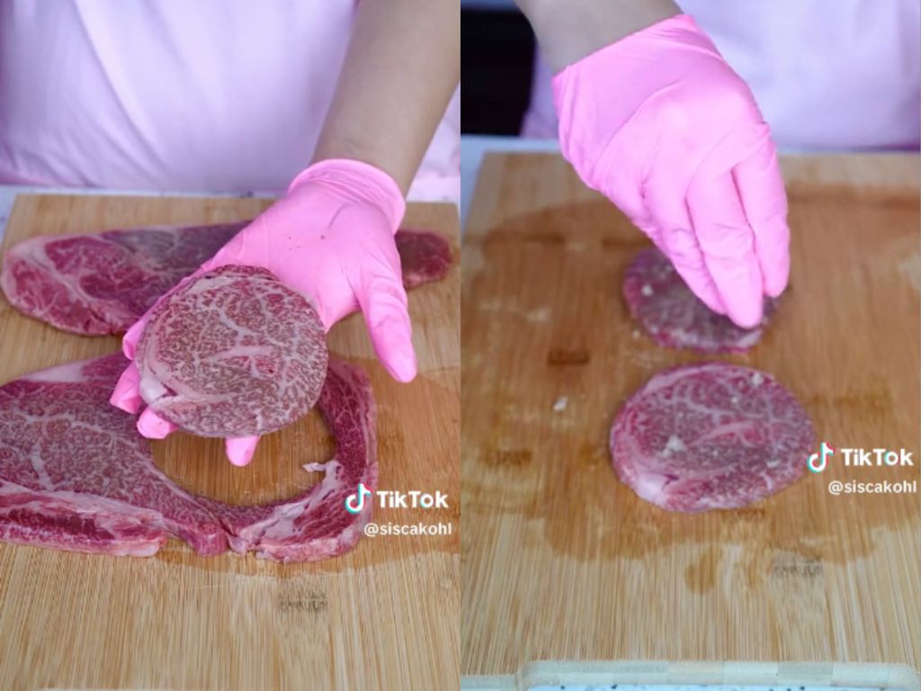Sisca Kohl bikin burger wagyu A5