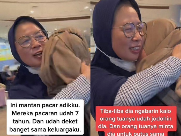 Wanita ini merekam momen saat mantan adiknya berpamitan dengan keluarga karena sudah dijodohkan oleh orang tua.