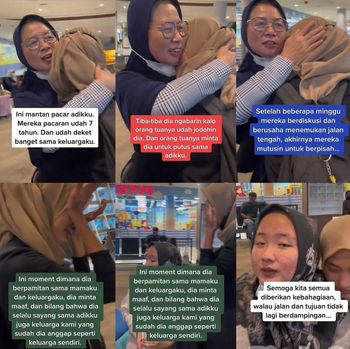 Wanita ini merekam momen saat mantan adiknya berpamitan dengan keluarga karena sudah dijodohkan oleh orang tua.