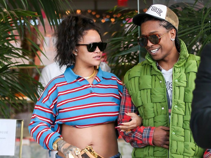 A$AP Rocky, left, and Rihanna attend The Metropolitan Museum of Arts Costume Institute benefit gala celebrating the opening of the 