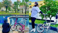 Atas klaim SF Hariyanto terkait tas KW yang dimiliki istrinya, netizen juga bertanya-tanya apakah sepeda brompton yang dipertontonkan Adrias juga KW. Sebagai informasi, harga termurah untuk sepeda itu senilai Rp25 juta! (Foto: dok. Instagram @yashariyanto via Twitter @PartaiSocmed)