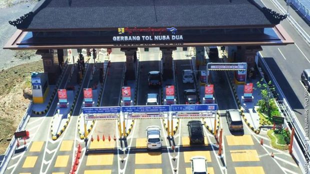 Jalan Tol Bali-Mandara akan menggunakan sistem transaksi Tol Non Tunai Nirsentuh Multi Lane Free Flow (MLFF) pada Juni 2023. (Dok. Kementerian PUPR)