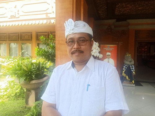 Kabag Protokol dan Komunikasi Pimpinan Setda Kota Denpasar, I Dewa Gede Rai, ketika ditemui pada Selasa (21/3/2023) di Kantor Wali Kota Denpasar.