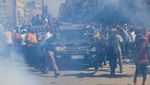 Momen Massa Demo Bentrok dengan Polisi di Kenya