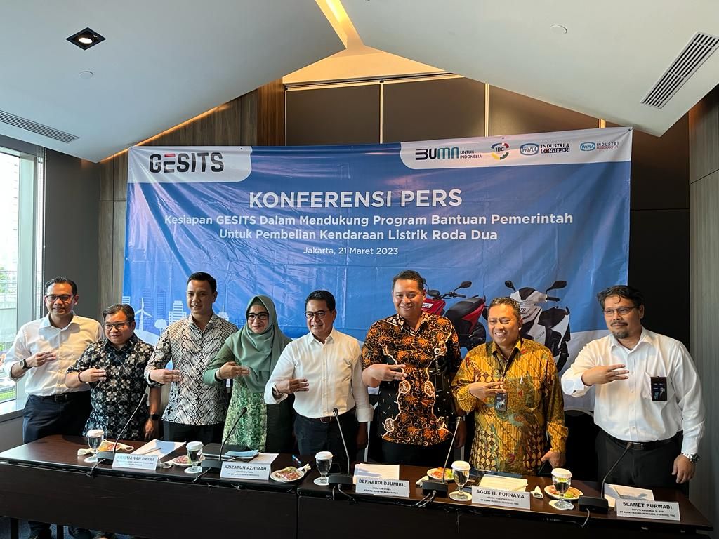 Konferensi pers Gesits di Jakarta