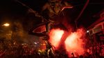 Pawai Ogoh-ogoh Meriahkan Penyambutan Nyepi di Bali