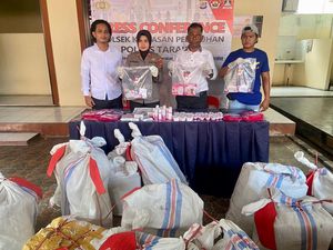 Polisi Gagalkan Penyelundupan 21 Koli Kosmetik Ilegal di Tarakan