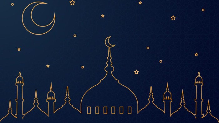 Eid mubarak islamic greetings background