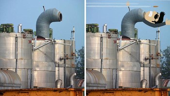 Kepikiran aja ya, seakan-akan pria itu sedang meregangkan tubuhnya. Foto: (Bored Panda).