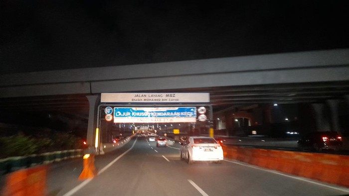 Suasana menuju Tol Layang MBZ (Ilham-detikcom)