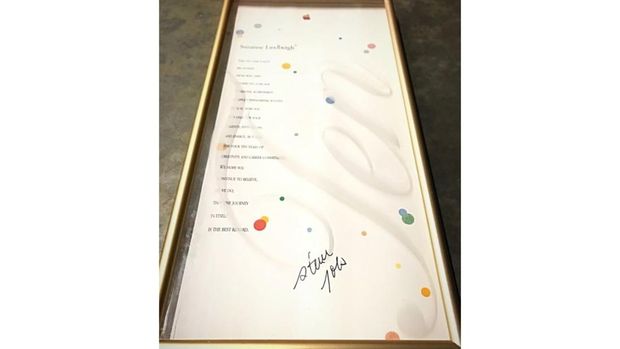 Tanda Tangan Steve Jobs (sumber: BGR)