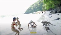 Sang Ayah Ngamuk, Anaknya Hampir Digondol Monyet Saat Liburan