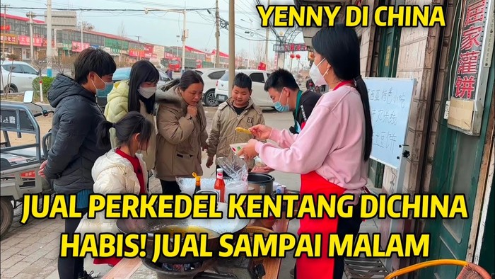 WNI Ini Jualan Perkedel Kentang dan Bakso di China, Dagangannya Laris Manis