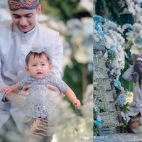 Penampilan baby Moana juga tak kalah mencuri atensi. Mengenakan kebaya lengkap dengan pita berwarna senada, penampilan Moana terlihat begitu menggemaskan. Foto: Instagram/@windrafotografi