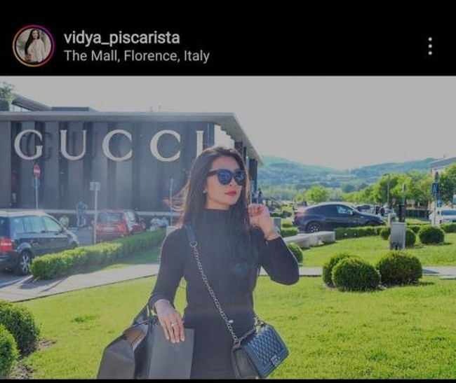 Sosok Vidya viral setelah akun Twitter @PartaiSocmed mengunggah foto-foto penampilannya yang disertai barang-barang keluaran luxury brand. Foto: Dok. Instagram, Antara Foto