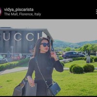 Sosok Vidya viral setelah akun Twitter @PartaiSocmed mengunggah foto-foto penampilannya yang disertai barang-barang keluaran luxury brand. Foto: Dok. Instagram, Antara Foto