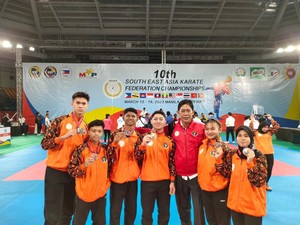 Karateka INKAI Sabet 5 Medali Emas di SEAKF 2023 Filipina