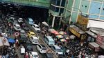 Kawasan Tanah Abang Terpantau Macet Jelang Puasa