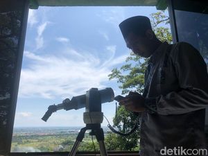 Hilal 1 Ramadan 1444 Terlihat di Bukit Condrodipo Gresik