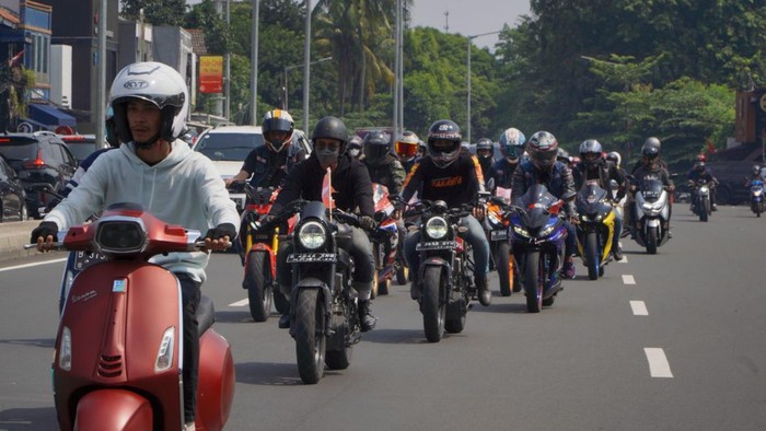 Gas Tipis-tipis Jelang Ramadan, Puluhan Bikers Riding Bareng di Eneos Otorun 2023