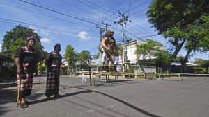 Suasana Jalanan di Lombok Saat Hari Raya Nyepi