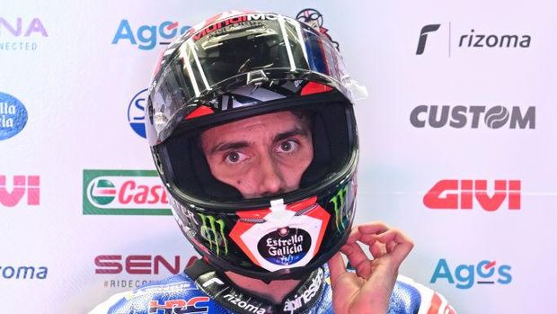 PORTIMAO, PORTUGAL - MARCH 11: Alex Rins of Spain in their LCR Honda Castrol Team box during the Portimao MotoGP Official Test at Autodromo Internacional do Algarve on March 11, 2023 in Portimao, Portugal. (Photo by Octavio Passos/Getty Images)
