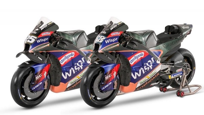 Aprilia RS-GP 2022 yang akan jadi tunggangang pebalap Tim CryptoDATA RNF Aprilia di MotoGP 2023.