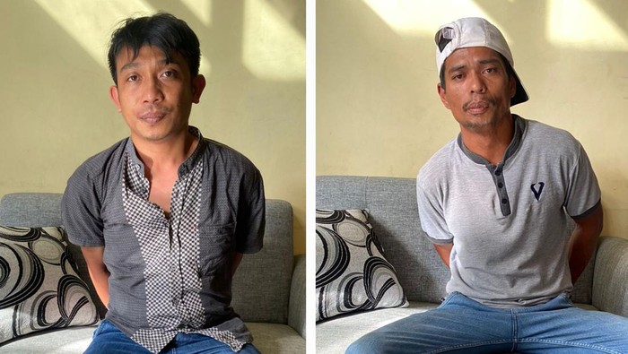 Dua pengedar narkoba di Sulbar ditangkap, MF (kiri) ER (kanan).