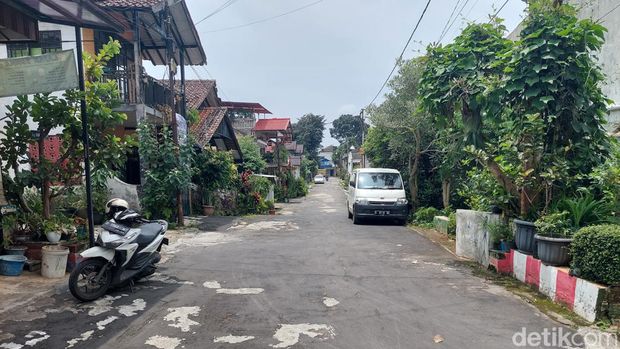 Kompleks Cihanjuang Indah yang berada di perbatasan Kabupaten Bandung Barat dan Kota Cimahi