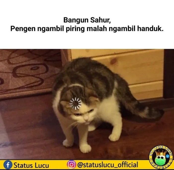 Mema kocak sahur di bulan puasa Ramadan.