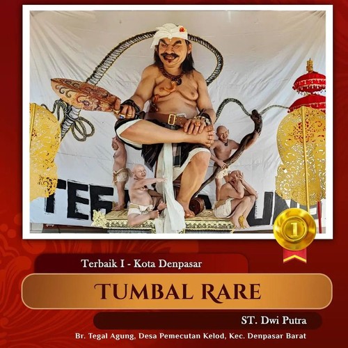 Ogoh-ogoh Tumbal Rare karya ST Dwi Putra, Banjar Tegal Agung, Desa Adat Denpasar, Kecamatan Denpasar Barat.