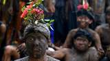 Potret Mebuug-Buugan, Tradisi Mandi Lumpur Usai Nyepi di Bali