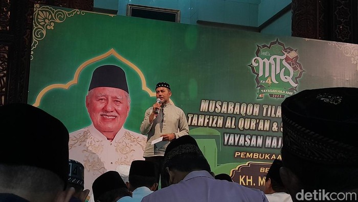 Wagub Sumut Musa Rajekshah saat membuka MTQ Yayasan Haji Anif